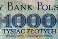 Obverse of 1000 Polish zloty