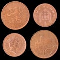 Obverse and Reverse Coin of Great Britain, Czech