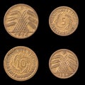 Obverse and Reverse of Two German Coins