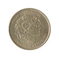 Obverse of vintage 100 Drachma coin made by Greece 1994