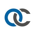 oc letter link logo template Royalty Free Stock Photo