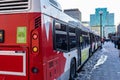 OC Transpo Bus Lay-Up at Rush Hour in Ottawa