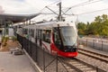 OC Transpo Train leaving uOttawa Station