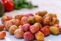 Oca tubers Oxalis tuberosa plant cultivation in central and southern Andes