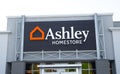 OCALA, FL USA November 22, 2023 Ashley Homestore American store chain that sells furniture products. outside exterior of building