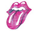 Ocala, Florida February 20, 2024 rock n roll band the Rolling Stones logo Icon hot lips, tongue and mouth based off the Hindu Royalty Free Stock Photo