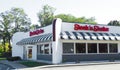 Ocala, Florida November 22, 2023 Steak n Shake restaurant chain famous for steak burgers full building view bright red exterior