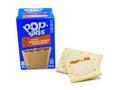 Ocala, Florida 2-25-2024 Poptart poptart Brown Sugar Frosted icing Breakfast Pastries full and broken in half showing sweet gooey Royalty Free Stock Photo