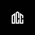 OCC letter logo design on BLACK background. OCC creative initials letter logo concept. OCC letter design.OCC letter logo design on
