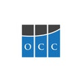 OCC letter logo design on WHITE background. OCC creative initials letter logo concept. OCC letter design.OCC letter logo design on