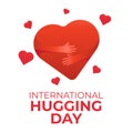 For the occasion of International Hugging Day, this vector graphic is suitable