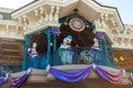 On the occasion of the 30th anniversary the most famous Disney characters greet tourists at the entrance