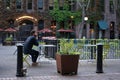 Occidental square seattle evening relaxation