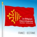 Occitanie regional flag, France, EU