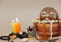 Occult altar for African Gods. Shamanism Royalty Free Stock Photo