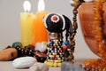 Occult altar for African Gods. Shamanism