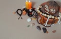 Occult altar for African Gods. Shamanism