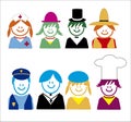 Occupation related style icons children