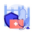 Occupational health abstract concept vector illustration.
