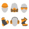 Occupational Safety and Health icons and signs set