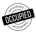 Occupied rubber stamp