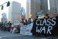 Occupy Boston Police Presence Royalty Free Stock Photo