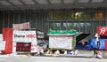 Occupy Hong Kong Encampment Royalty Free Stock Photo