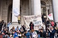 Occupy London protestors at the Royal Exchange