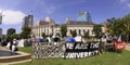 Occupy Wall Street demonstration Auckland Royalty Free Stock Photo