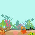 Ocean background vector design