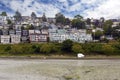 Ocean Front Homes in White Rock BC summertime Royalty Free Stock Photo