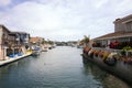Ocean Bay Harbor Canal Marina Homes Royalty Free Stock Photo