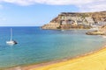 Ocean bay near Tauro beach Playa de Tauro, Gran Canaria, Spain Royalty Free Stock Photo