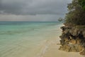 Ocean and beach in Ouvea Island, New Caledonia Royalty Free Stock Photo