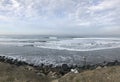 Ocean Beach San Francisco State Beach morning surfing sessions done Royalty Free Stock Photo