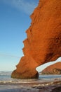 Ocean beach stone arch Royalty Free Stock Photo