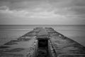 Ocean berth for ships in bad weather Royalty Free Stock Photo