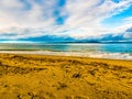 Ocean Blue and Footprints Too Royalty Free Stock Photo