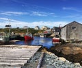 Seaside town canada boats cove