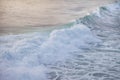 Ocean blue wave in ocean. Breaking wave for surfing in Bali. Royalty Free Stock Photo