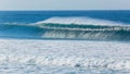 Ocean Blue Wave Wall Spray Wind Spray Royalty Free Stock Photo