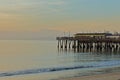 Calm Winter Evening at the Redondo Beach Pier, Los Angeles, California Royalty Free Stock Photo
