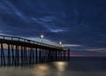 Sunrise at the Ocean City Fishing Pier Royalty Free Stock Photo