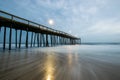 Ocean City, Maryland Pier during a Warm Fall Night Royalty Free Stock Photo