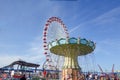 Amusements including ferris wheel and swing roundup on the Ocean City, New Jersey boardwalk