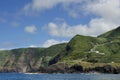 Ocean cliffs and rocks at Mosteiros village Sao Miguel Azores island Portugal Europe Royalty Free Stock Photo