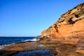 Ocean Coast's View Montana Amarilla Tenerife Royalty Free Stock Photo