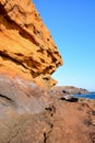 Ocean Coast`s View Montana Amarilla Tenerife Royalty Free Stock Photo