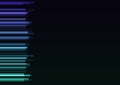 Ocean color frequency bar overlap in dark background