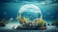 Ocean conservation Efforts to protect marine habitats thrive.AI Generated Royalty Free Stock Photo